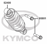 KYMCO K-PIPE 125 - F21 Zadní tlumič