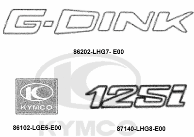 GRAND DINK 125i (G-Dink) - F23 Emblémy