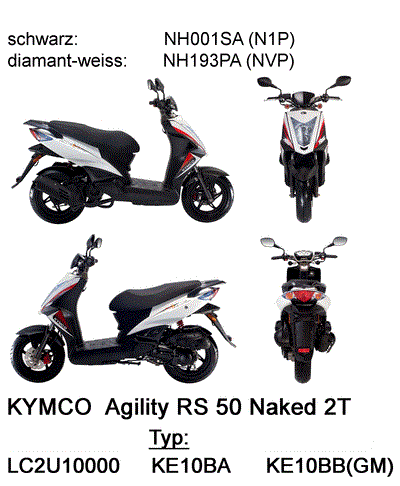 Kymco Agility RS 50 NAKED 2T