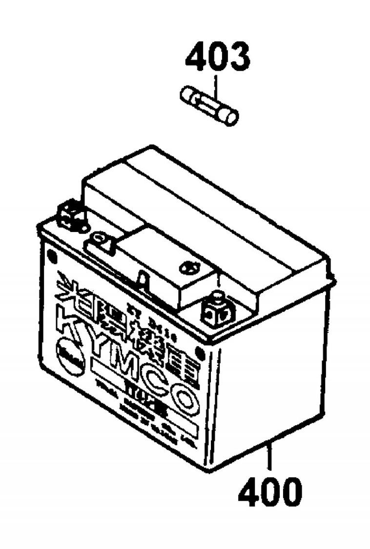 KYMCO SUPER 9 LC 50 - F11 Baterie