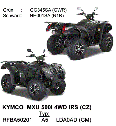 Kymco MXU 500i 4WD IRS (CZ)