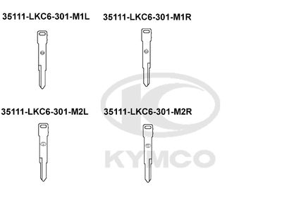 Kymco K-XCT 125i - F23 Polotovar klíče