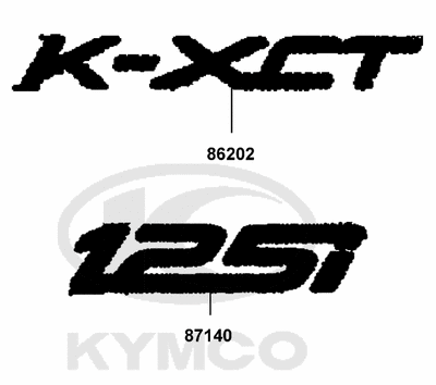 Kymco K-XCT 125i - F22 Emblémy
