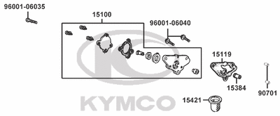 KYMCO K-PIPE 125 - E09 Olejové čerpadlo