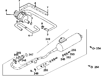 F14 Výfuk a sekundární vzduchový systém