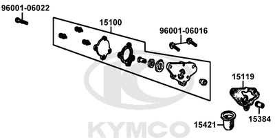 KYMCO K-PIPE 50 - E08 Olejové čerpadlo