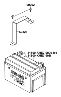 Kymco KXR 250 - F11 Baterie