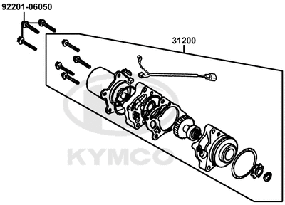 KYMCO K-PIPE 50 - E12 Elektrický startér