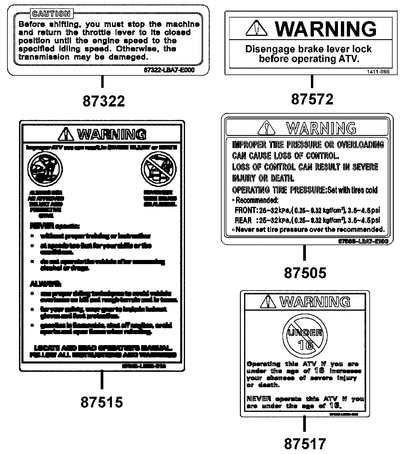 F24 Samolepky a upozorňující štítky
