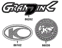 KYMCO GRAND DINK 50 - F25 Znaky a samolepky